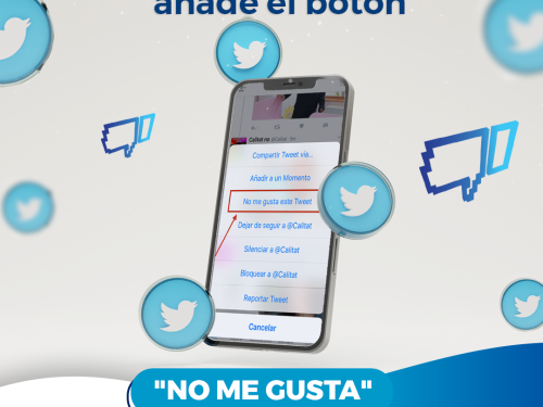 La aplicación Twitter añade el botón “No Me Gusta” para todos los usuarios.
