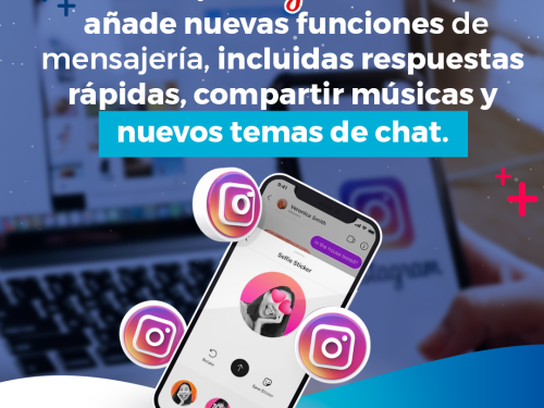 Instagram añade nuevas funciones de mensajería, incluidas respuestas rápidas, compartir músicas y nuevos temas de chat.